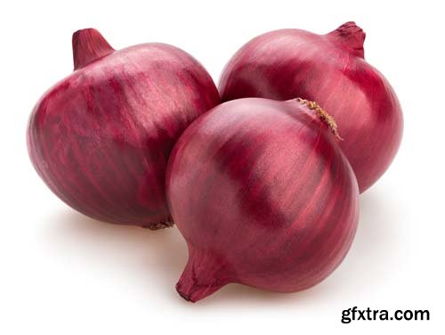 Red Onions Isolated - 15xJPGs