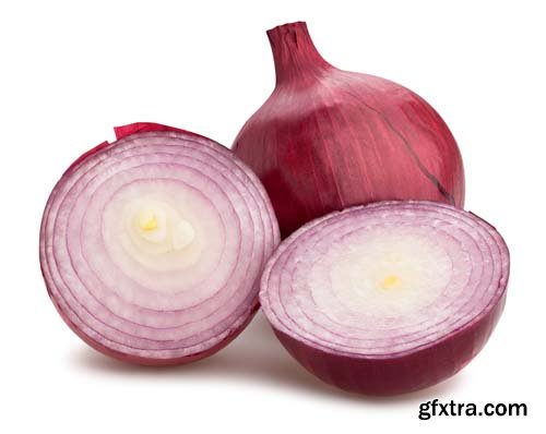 Red Onions Isolated - 15xJPGs