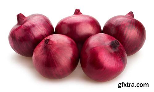 Red Onions Isolated - 15xJPGs