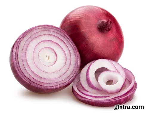 Red Onions Isolated - 15xJPGs