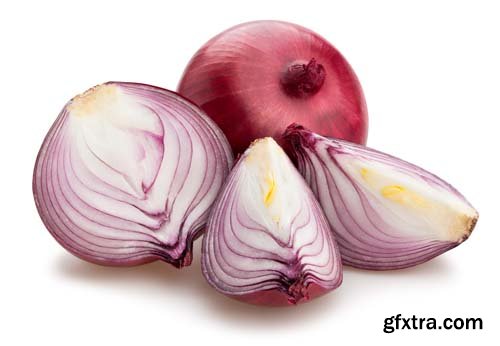 Red Onions Isolated - 15xJPGs