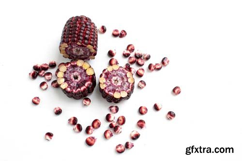 Red Sweet Corn Isolated - 8xJPGs