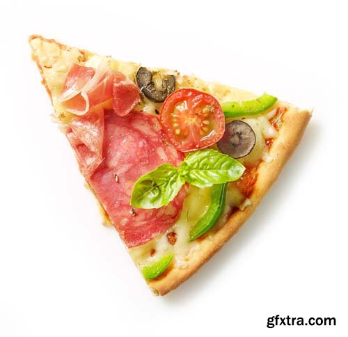 Slice Of Pizza Isolated - 10xJPGs