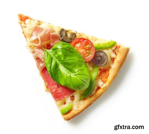 Slice Of Pizza Isolated - 10xJPGs