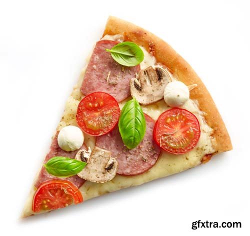 Slice Of Pizza Isolated - 10xJPGs