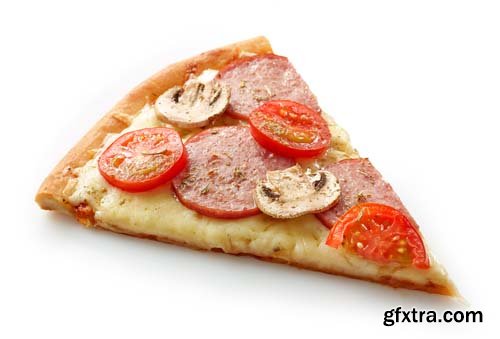 Slice Of Pizza Isolated - 10xJPGs