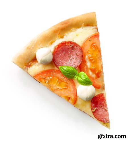 Slice Of Pizza Isolated - 10xJPGs