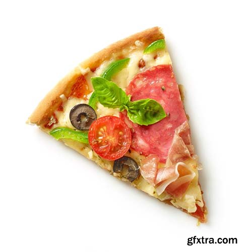 Slice Of Pizza Isolated - 10xJPGs