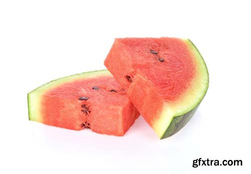 Sliced Of Watermelon Isolated - 5xJPGs