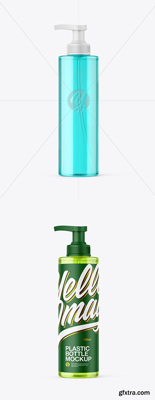 Cosmetic Bottle with Pump Mockup 42781