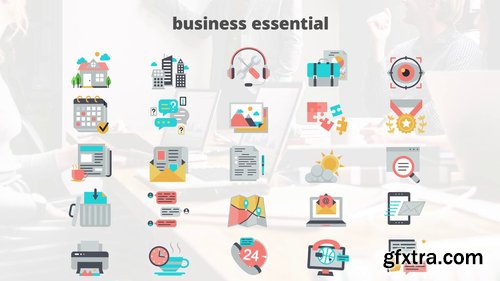 Business Essential - Flat Animation Icons 206724