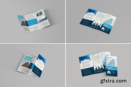 A4 Trifold Brochure Mockups