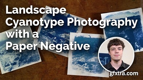 Landscape Cyanotype Photos with a Paper Negative