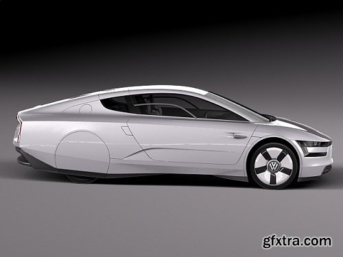 Volkswagen XL1 2014 3D Model