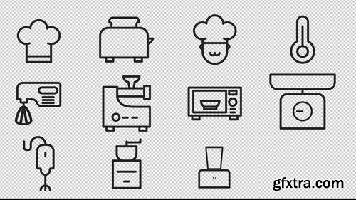 Line Cooking Icons 231632