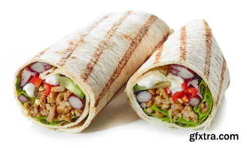 Tortilla Wrap Isolated  - 8xJPGs