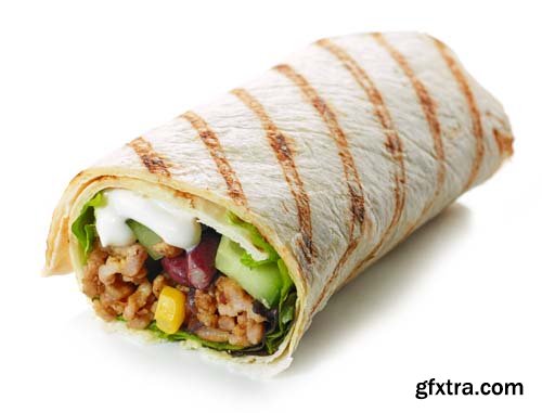 Tortilla Wrap Isolated  - 8xJPGs