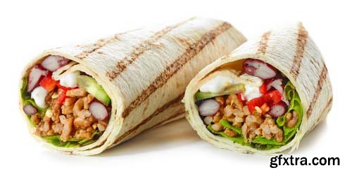 Tortilla Wrap Isolated  - 8xJPGs