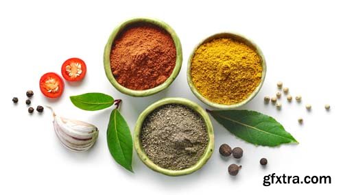 Various Spices Isolated - 7xJPGs