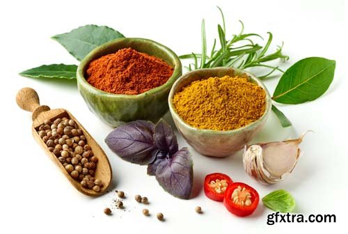 Various Spices Isolated - 7xJPGs