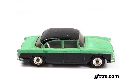 Vintage Retro Sports Car Child Toy Isolated - 12xJPGs