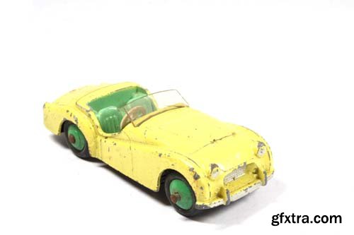 Vintage Retro Sports Car Child Toy Isolated - 12xJPGs