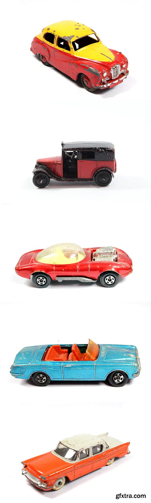 Vintage Retro Sports Car Child Toy Isolated - 12xJPGs