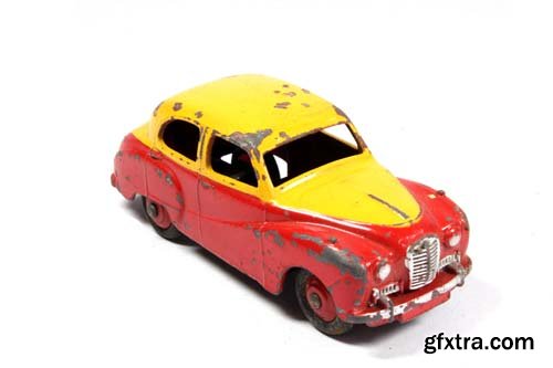 Vintage Retro Sports Car Child Toy Isolated - 12xJPGs