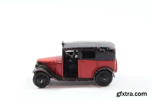 Vintage Retro Sports Car Child Toy Isolated - 12xJPGs