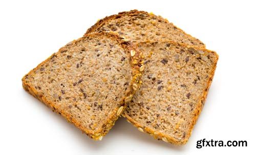 Whole Wheat Bread Isolated - 5xJPGs