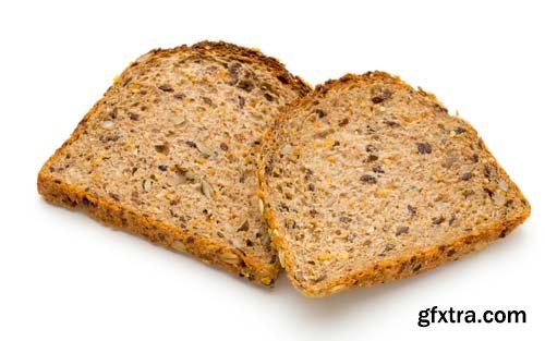 Whole Wheat Bread Isolated - 5xJPGs