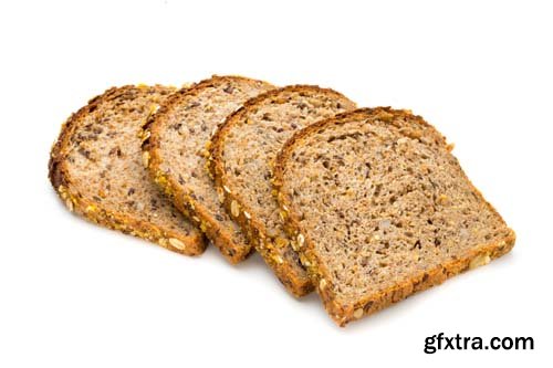 Whole Wheat Bread Isolated - 5xJPGs