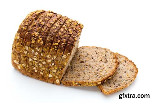 Whole Wheat Bread Isolated - 5xJPGs