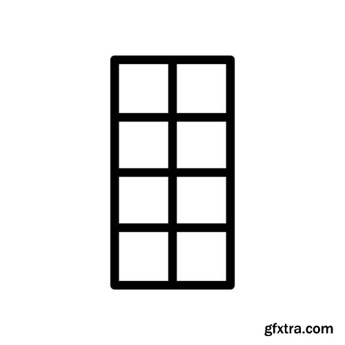 Window Icon Isolated - 12xJPGs