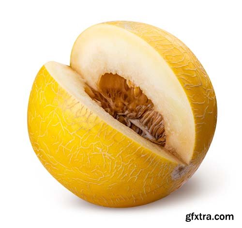 Yellow Melon Isolated - 6xJPGs