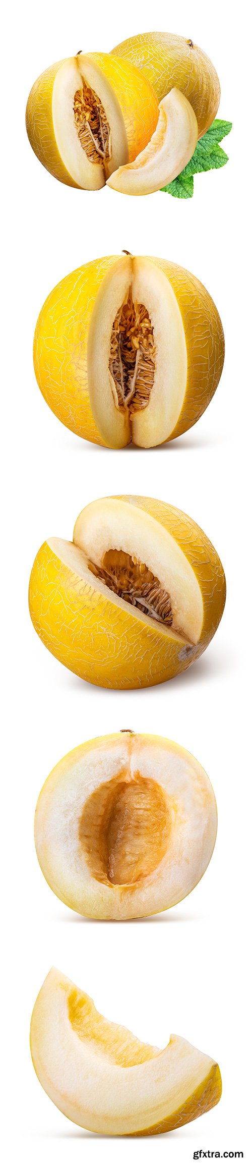 Yellow Melon Isolated - 6xJPGs