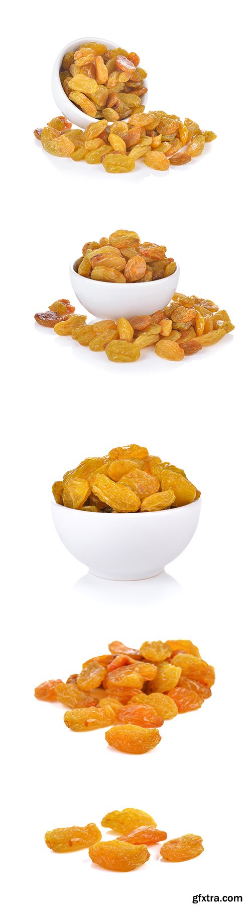 Yellow Raisins Isolated - 6xJPGs