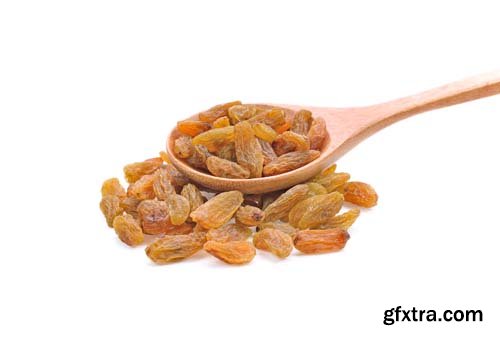 Yellow Raisins Isolated - 6xJPGs