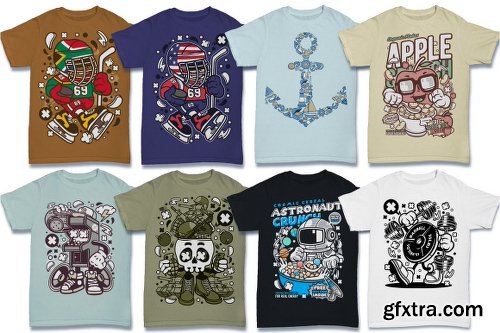 DealJumbo 224 Pro Cartoon T-shirt Designs