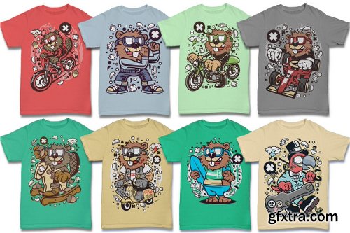 DealJumbo 224 Pro Cartoon T-shirt Designs