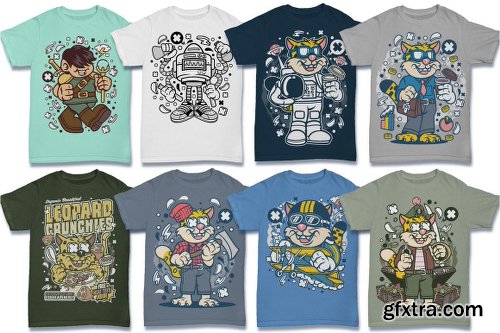 DealJumbo 224 Pro Cartoon T-shirt Designs