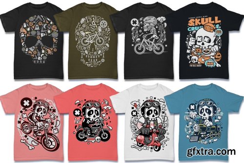 DealJumbo 224 Pro Cartoon T-shirt Designs