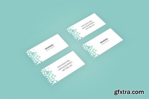 Branding Mock Up - Teal Triangles for Figma