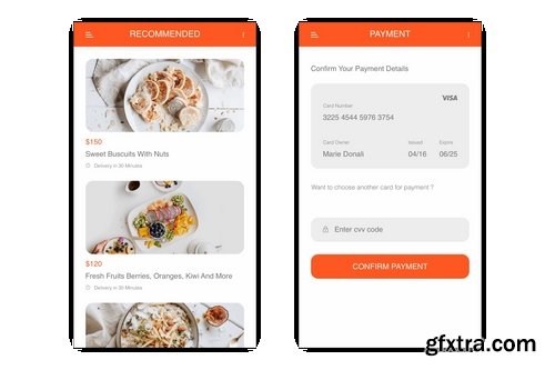 Foodie - Food Delivery Mobile App for Figma