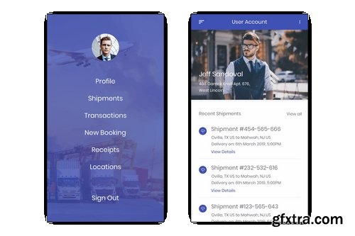 Shipment -Transport, Logistic & Freight Figma App