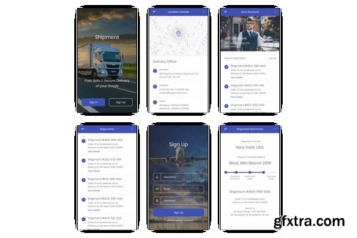 Shipment -Transport, Logistic & Freight Figma App
