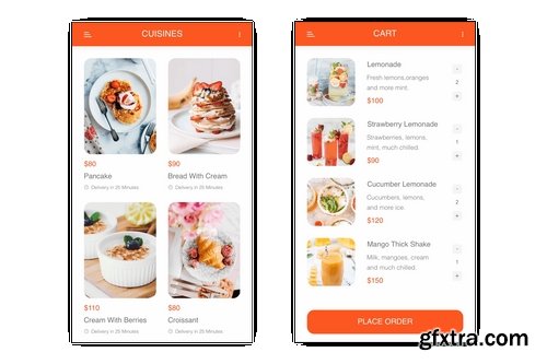 Foodie - Food Delivery Mobile App for Figma