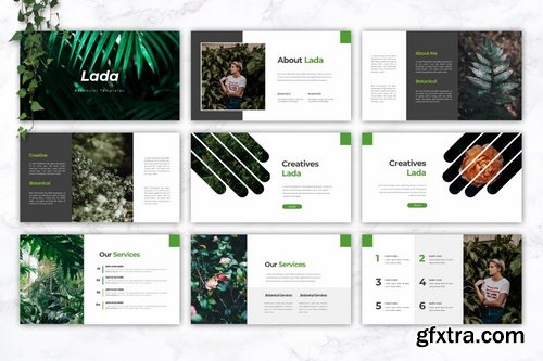 LADA Botanical - Powerpoint Google Slides and Keynote Templates