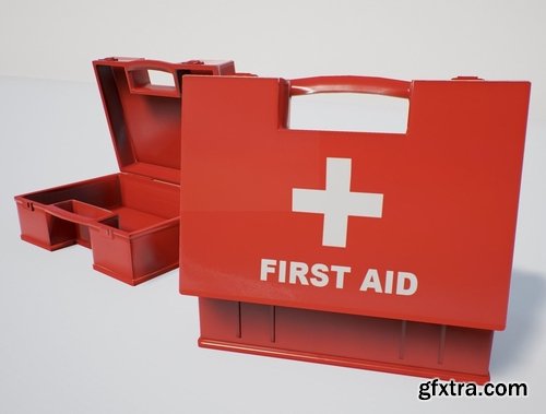 Cgtrader - First Aid Kit 1 Plus 1 PBR Pack Low-poly 3D model