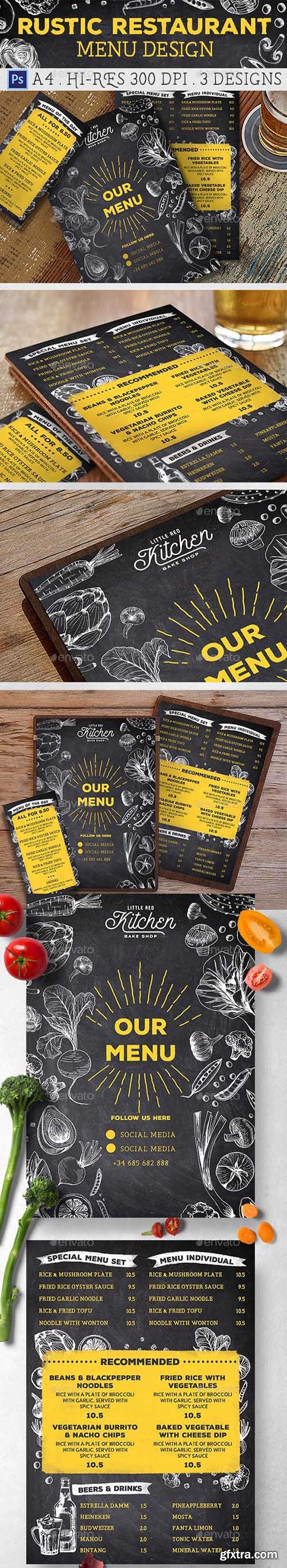 Rustic Restaurant Menu 21047508